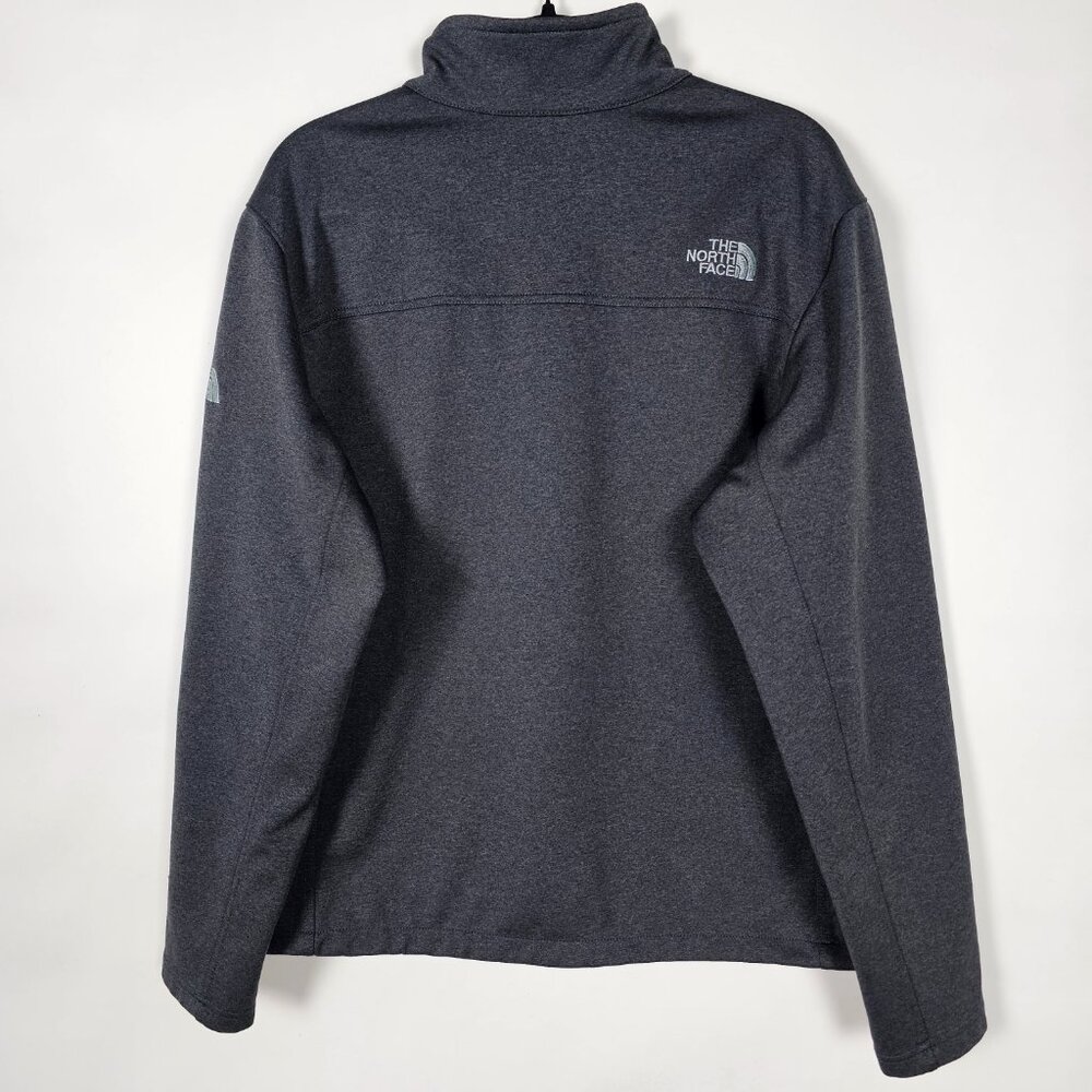 The North Face Ridgeline Soft Shell Mens Large Long Sleeve Gray Full Zip Jacket - Picture 2 of 7